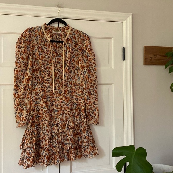 Ulla Johnson Dress Marielle Floral-print Puff-sleeve MiniDress Size 4 Mini Dress - Picture 7 of 17